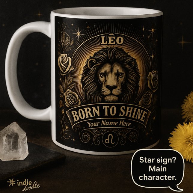 Leo Mug - Cadeau Zodiac audacieux pour Leos (Créateur téléchargé)