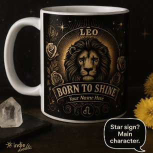 Leo "Né pour briller" Zodiac Mug