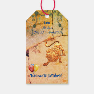Leo New Baby Gift Gift Tags