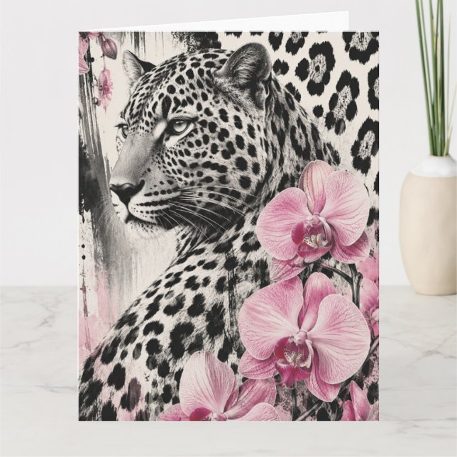 Leo Orchid Love Card (Front)