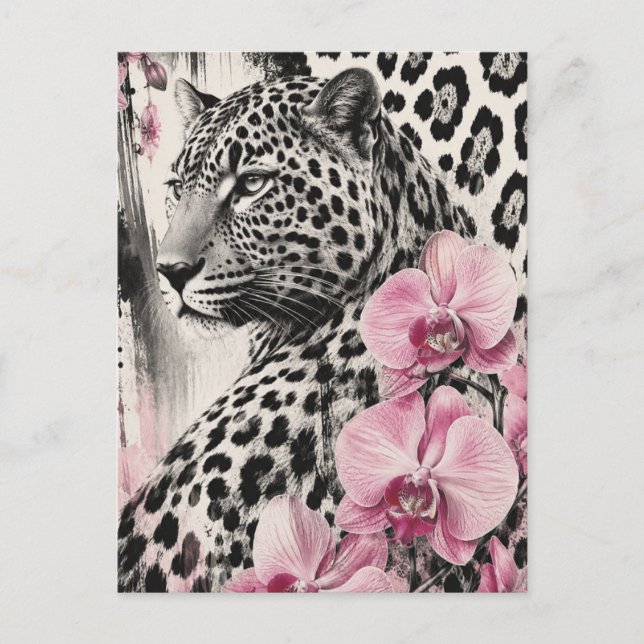 Leo Orchid Love Postcard (Front)