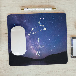 Leo   Personalized Zodiac Constellation Mouse Pad
