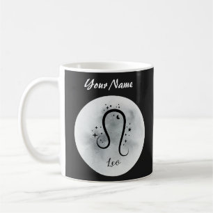 Leo Personalized Zodiac Custom name Coffee Mug