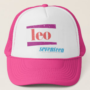 Leo Pink Trucker Hat