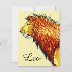 Leo  postcard