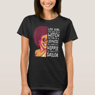 Leo Queen  For Women Astrology Zodiac  Girls Leo 3 T-Shirt