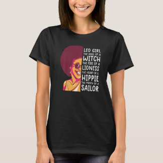 Leo Queen  For Women Astrology Zodiac  Girls Leo   T-Shirt