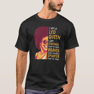 Leo Queen  For Women Astrology Zodiac  Girls Leo T-Shirt
