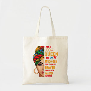 Leo queen I am stronger funny birthday gift for Le Tote Bag