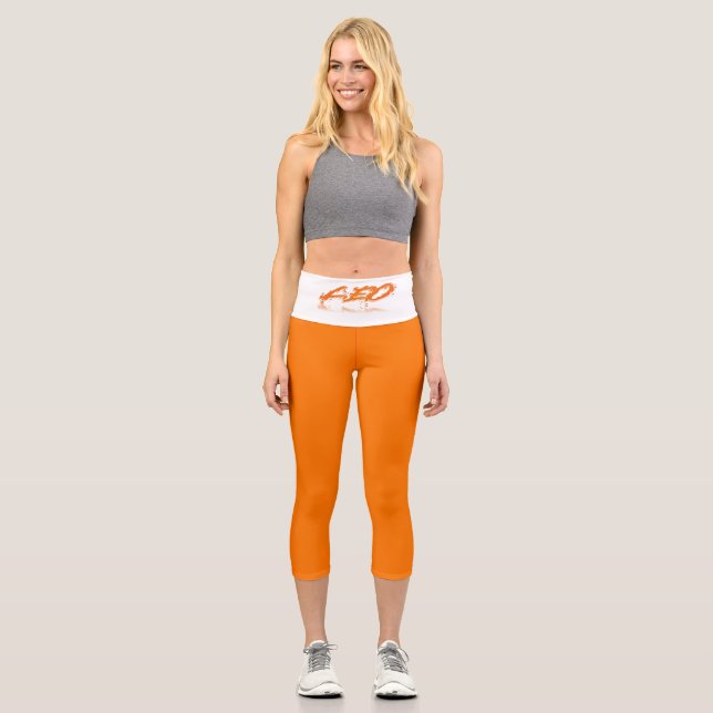 Leo Reflection Capri Leggings (Front)