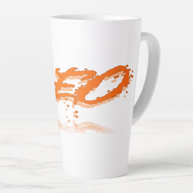 Leo Reflection Latte Mug (Right Angle)
