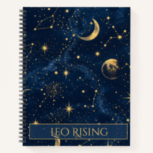Leo Rising Celestial Astrology Notebook