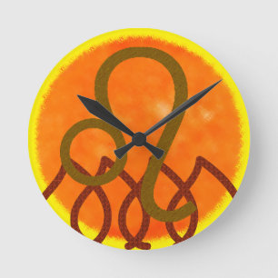 Leo Round Clock