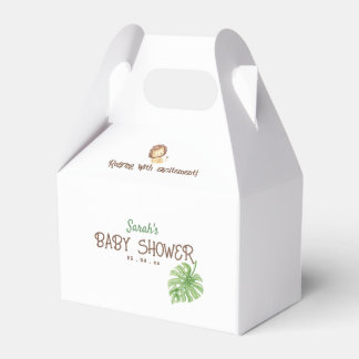 Leo Safari Baby Shower Jungle Favour Boxes