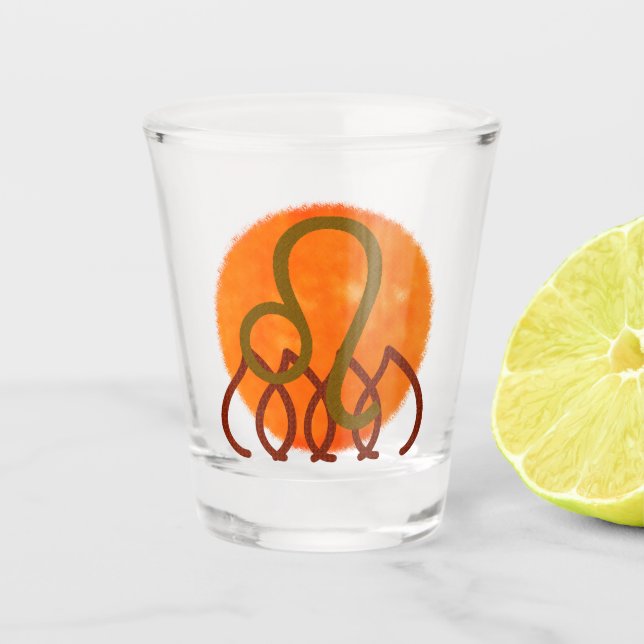 Leo Shot Glass (Front)