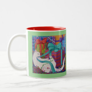 Leo Shreds the Holidays mug