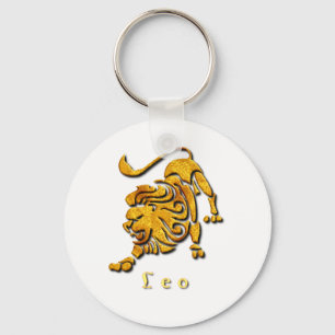 Leo Sign Keychain