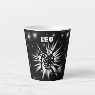 Leo sign latte mug