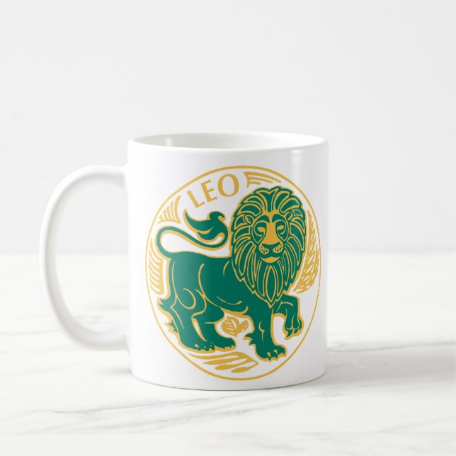Leo Sign of the Zodiac Coffee Mug (Left)