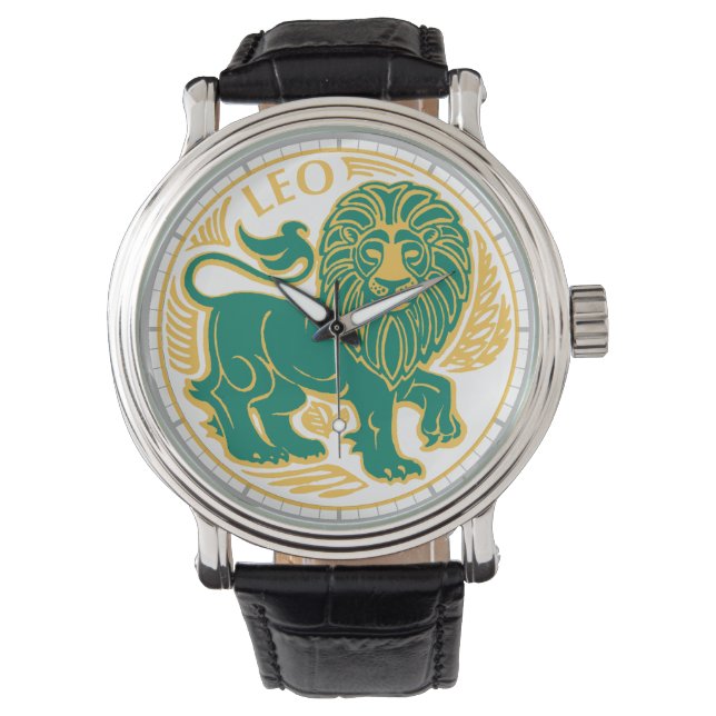 Leo Sign of the Zodiac Watch (Front)