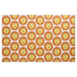 Leo Star Sign Lion Birthday Patterned Fabric