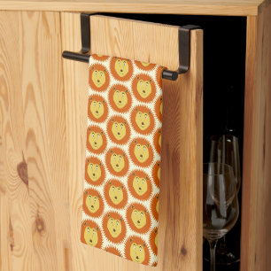 Leo Star Sign Lion Birthday Patterned Kitchen Towel