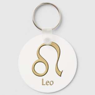 Leo symbol keychain