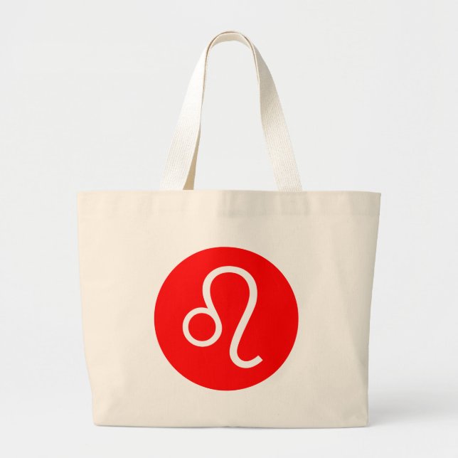 Leo Symbol Large Tote Bag (Front)