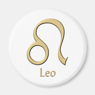 Leo symbol magnet