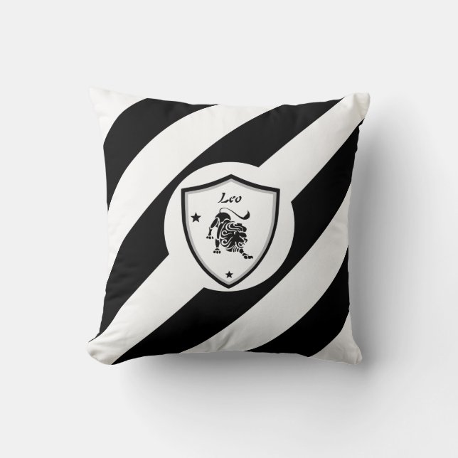 Leo symbol       throw pillow (Front)