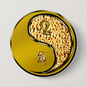 Leo the Lion 3 Inch Round Button
