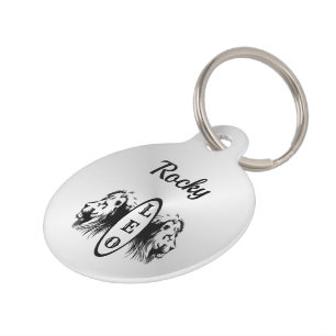 Leo the Lion Bookended Zodiac Pet ID Tag