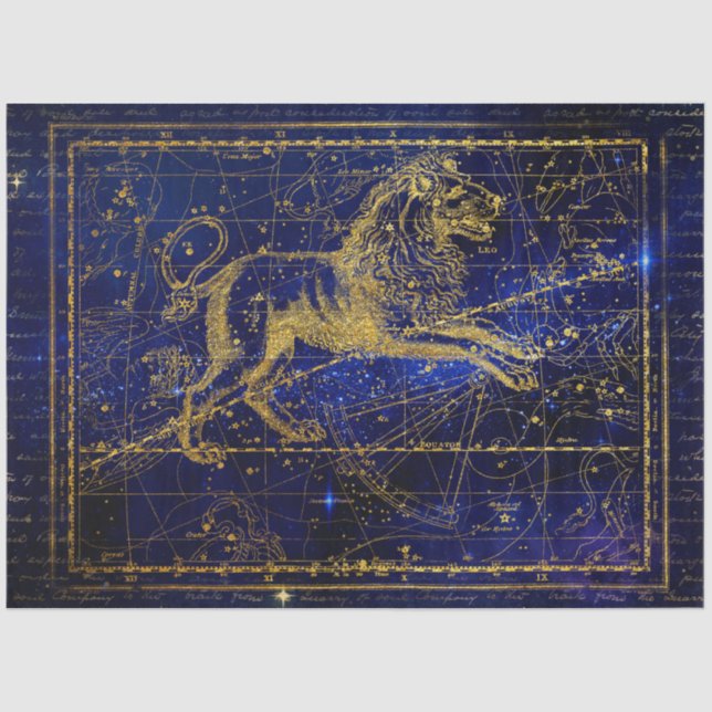 leo the lion constellation tissue paper (Front)