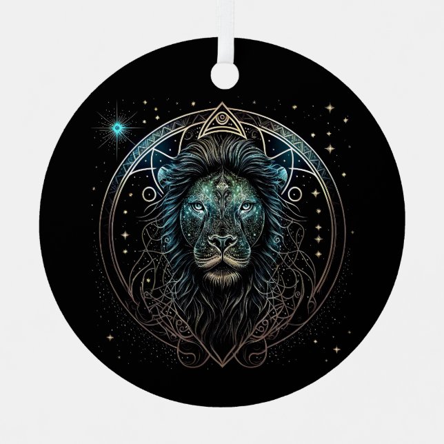 Leo the Lion Metal Ornament (Front)