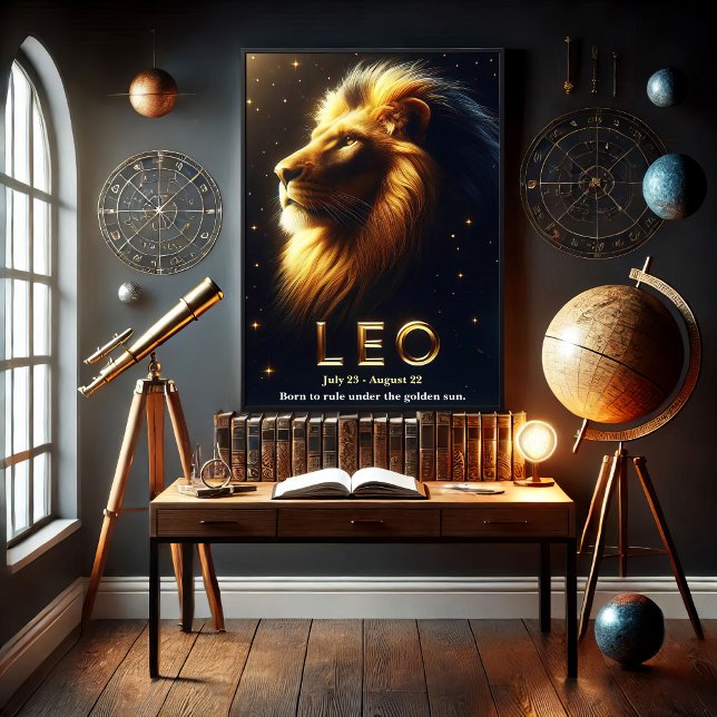 Leo the Lion Zodiac Celestial Poster (Creator Uploaded)