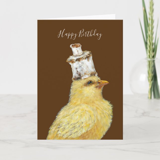 Leo the Marshmallow Peep birthday card (Front)