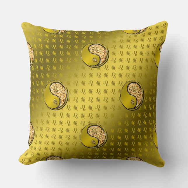 Leo Throw Pillow (Front)