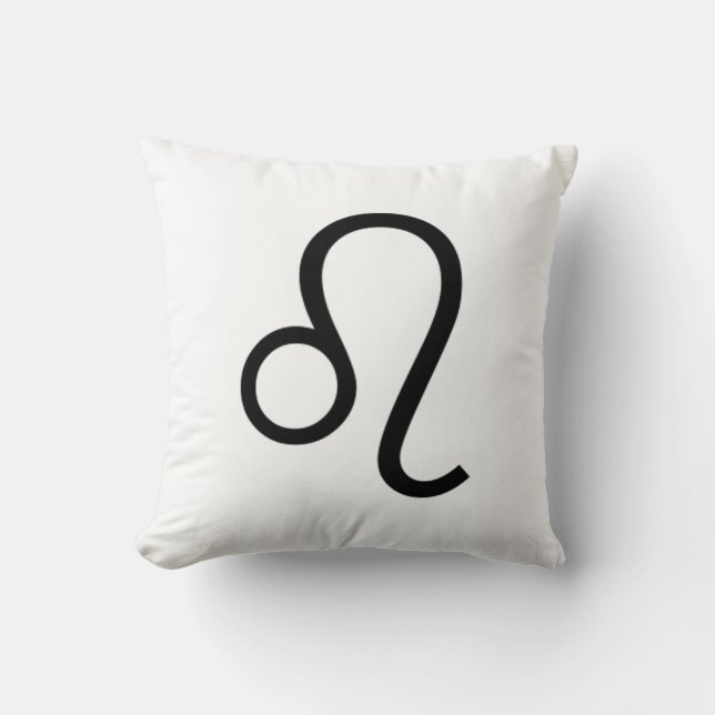 Leo Throw Pillow (Front)