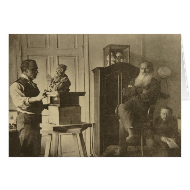 Leo Tolstoy and the sculptor Prince Paolo (Front Horizontal)