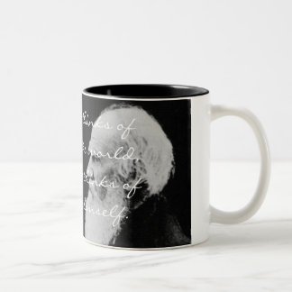 Leo Tolstoy - Change the World. - Customized Two-Tone Coffee Mug