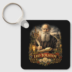 Leo Tolstoy Keychain