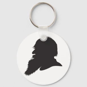 Leo Tolstoy profile portrait Keychain