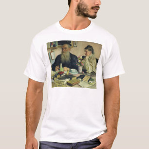 Leo Tolstoy with his wife in Yasnaya Polyana T-Shirt