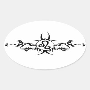 Leo Tribal Birth Signs Stickers
