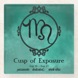 Leo-Virgo Cusp Glass Coaster
