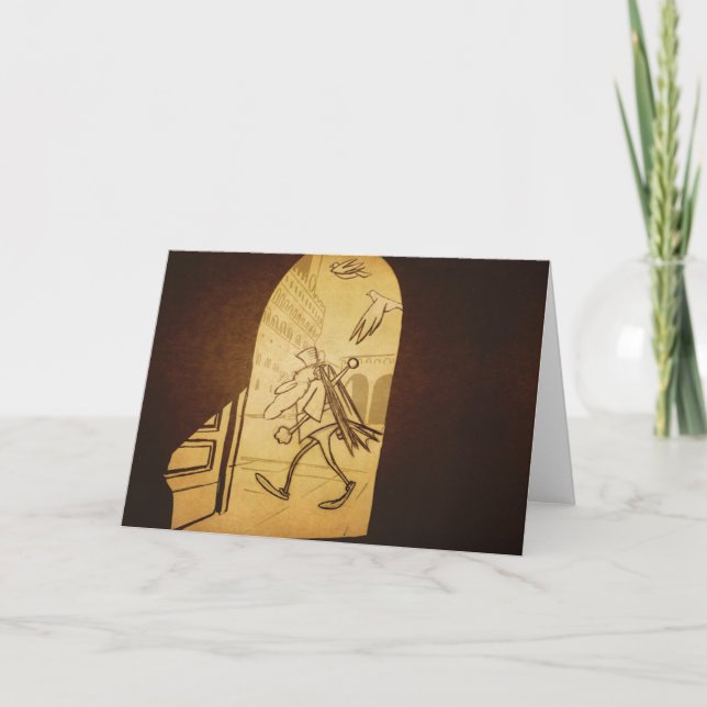 Leo walking - Greeting Card (blank) (Front)