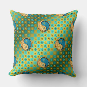 Leo & Water Dog Throw Pillow
