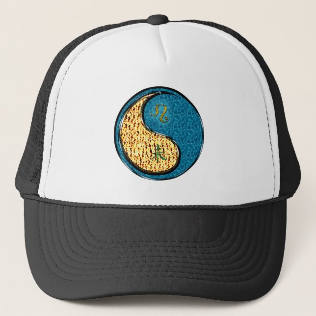 Leo & Water Goat Trucker Hat (Front)