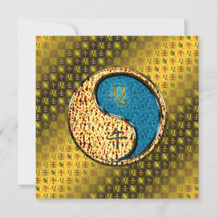 Leo & Water Horse Card