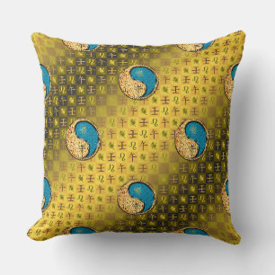 Leo & Water Horse Throw Pillow